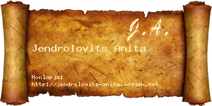 Jendrolovits Anita névjegykártya